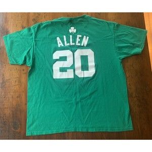 Men’s Ray Allen Boston Celtics 2008 T Shirt Green adidas Size XL